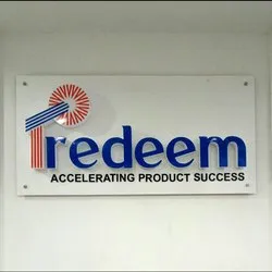 3D liquid letter signage sample